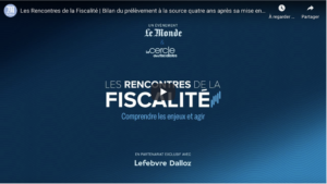 Les Rencontres de la Fiscalité - replay du 11 Avril 2023